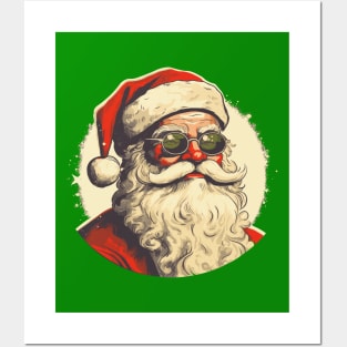 Groovy Santa Claus Posters and Art